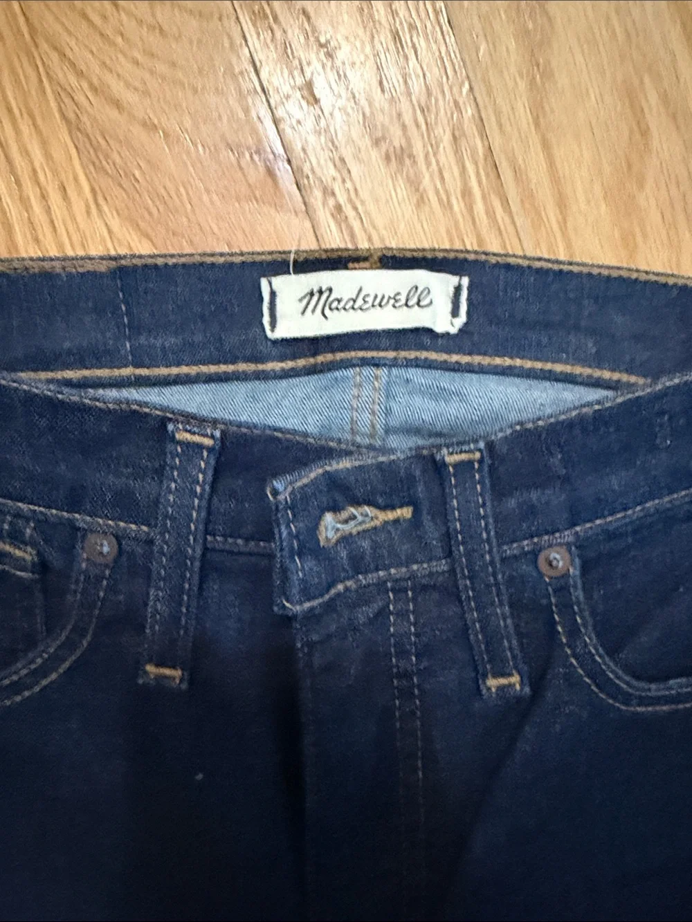 Madewell Dark Indigo High-Rise Skinny Jeans